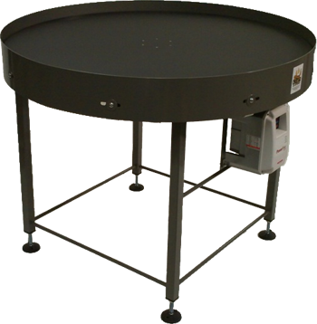 Industrial Turntables with Painted Mild Steel Frame Construction